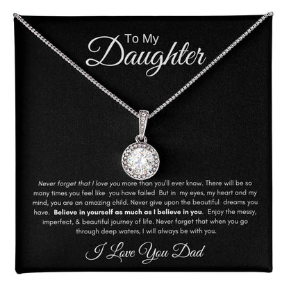 TO MY DAUGHTER | ETERNAL HOPE NECKLACE  | BW