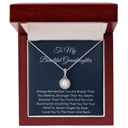 TO MY BEAUTIFUL GRANDDAUGHTER | ALWAYS REMEMBER | ETERNAL HOPE NECKLACE