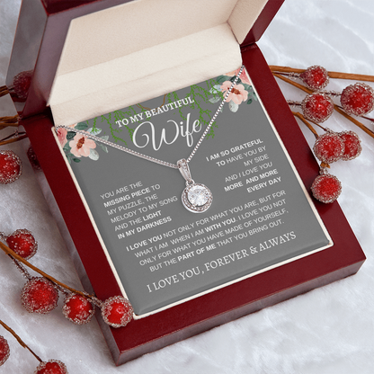 TO MY BEAUTIFUL WIFE | I LOVE YOU MORE AND MORE | ETERNAL HOPE NECKLACE