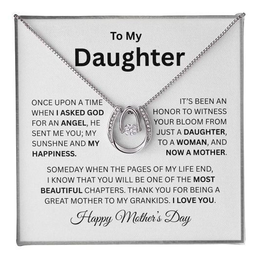 TO MY DAUGHTER | THE MOST BEAUTIFUL CHAPTERS | PENDANT NECKLACE