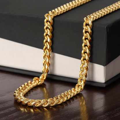 TO MY SON | I WILL ALWAYS LOVE YOU | CUBAN LINK CHAIN