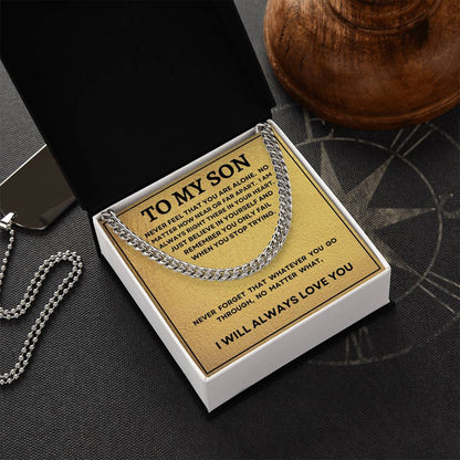 TO MY SON | ENDURING LOVE | CUBAN LINK CHAIN