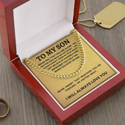 TO MY SON | ENDURING LOVE | CUBAN LINK CHAIN