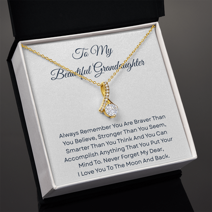 TO MY BEAUTIFUL GRANDDAUGHTER | ALWAYS REMEMBER | ALLURING BEAUTY NECKLACE