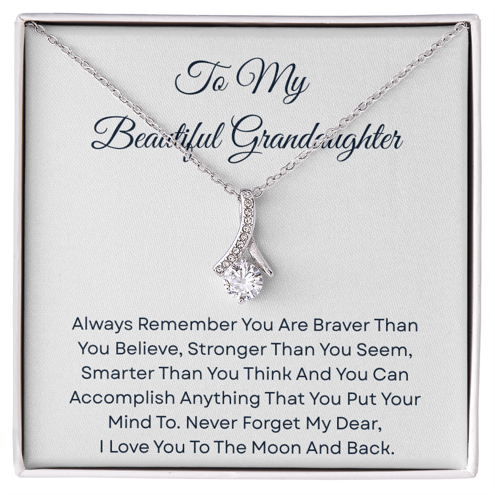 TO MY BEAUTIFUL GRANDDAUGHTER | ALWAYS REMEMBER | ALLURING BEAUTY NECKLACE