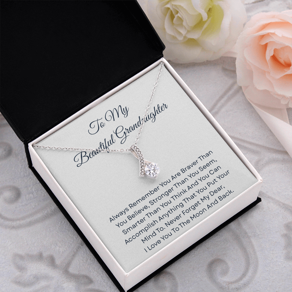 TO MY BEAUTIFUL GRANDDAUGHTER | ALWAYS REMEMBER | ALLURING BEAUTY NECKLACE