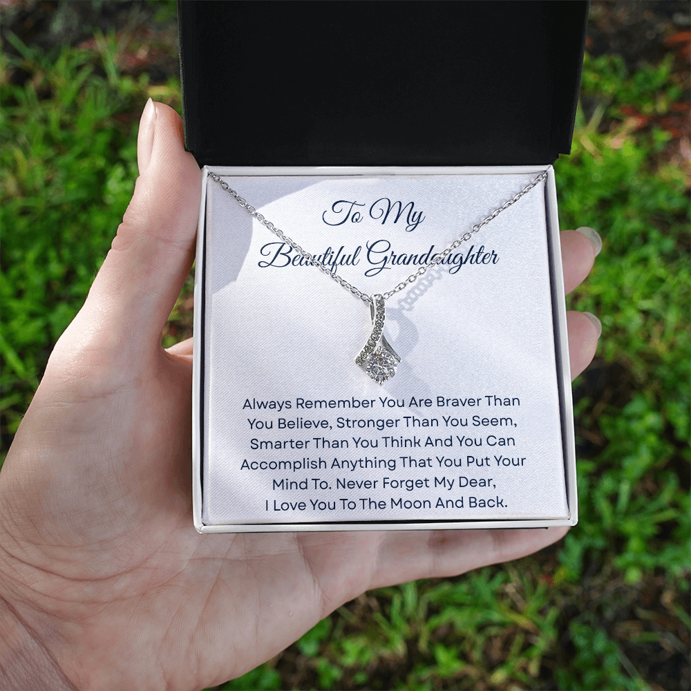 TO MY BEAUTIFUL GRANDDAUGHTER | ALWAYS REMEMBER | ALLURING BEAUTY NECKLACE