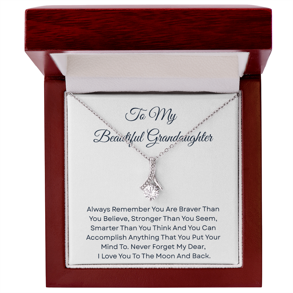 TO MY BEAUTIFUL GRANDDAUGHTER | ALWAYS REMEMBER | ALLURING BEAUTY NECKLACE