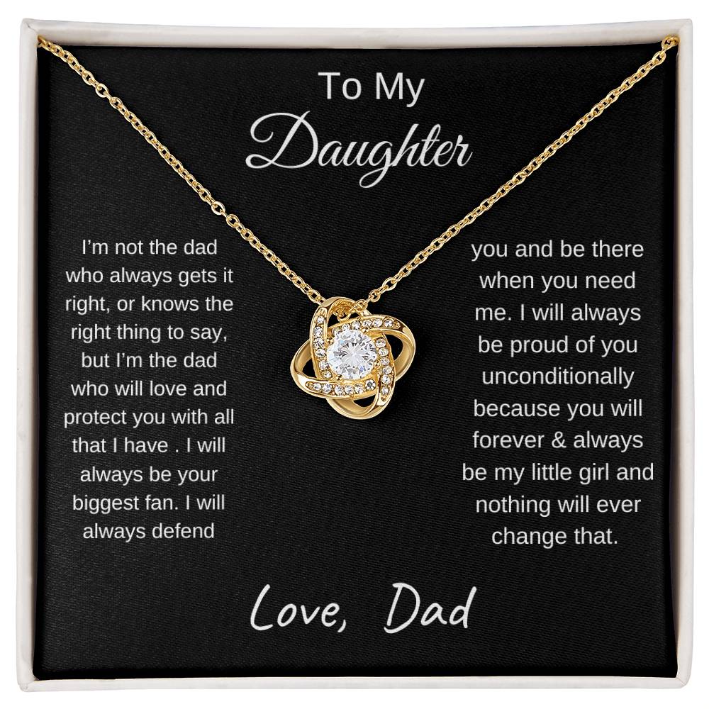 TO MY DAUGHTER | LOVE KNOT NECKLACE