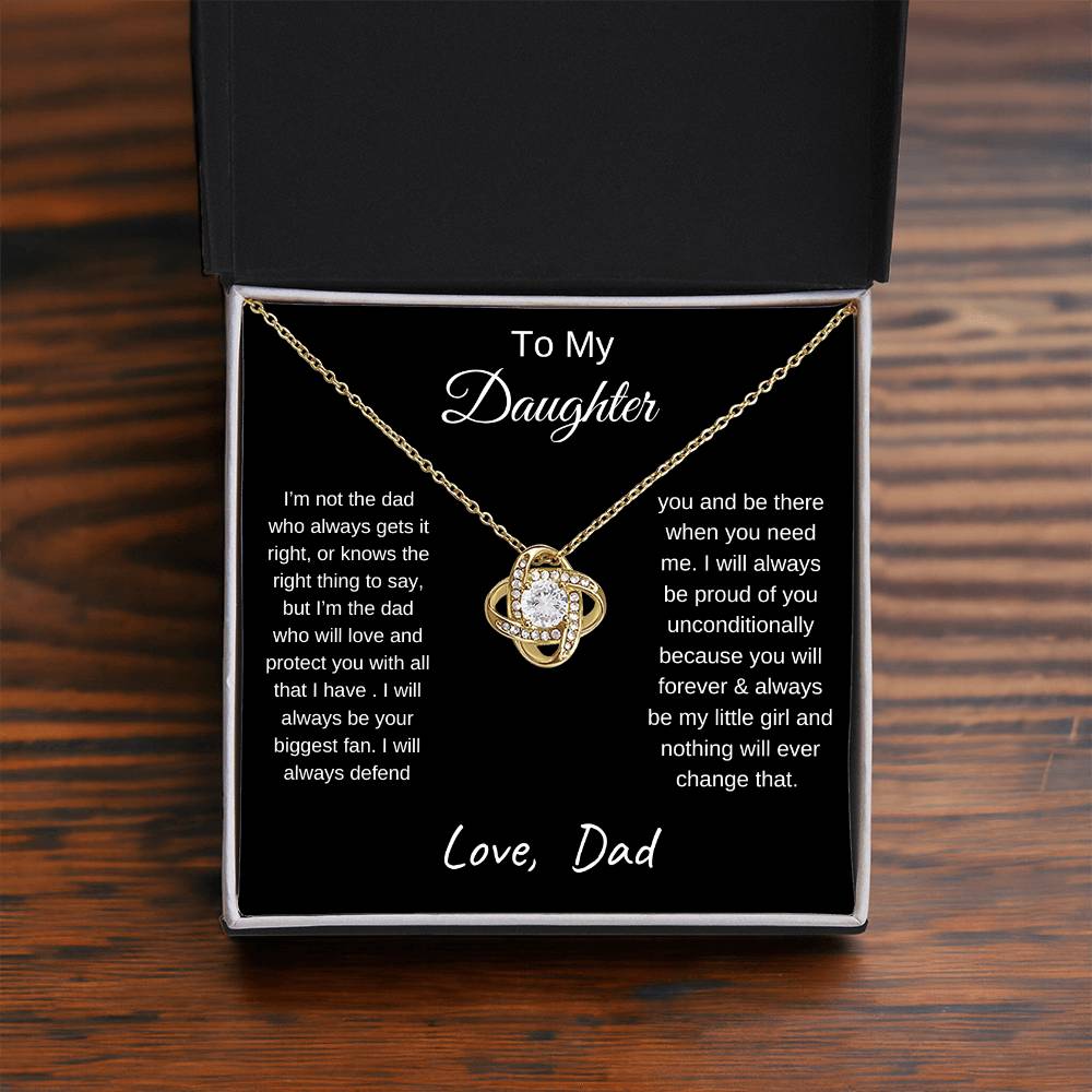 TO MY DAUGHTER | LOVE KNOT NECKLACE