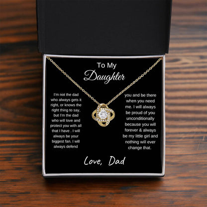 TO MY DAUGHTER | LOVE KNOT NECKLACE