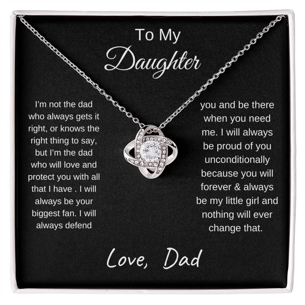 TO MY DAUGHTER | LOVE KNOT NECKLACE