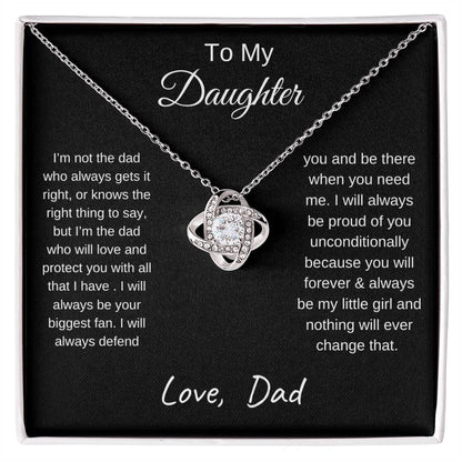 TO MY DAUGHTER | LOVE KNOT NECKLACE