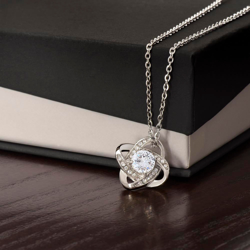HAPPY ANNIVERSARY | CAN'T SAY EHOUGH |LOVE KNOT NECKLACE