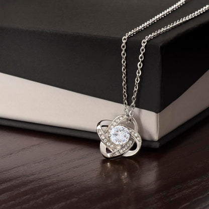 HAPPY ANNIVERSARY | CAN'T SAY EHOUGH |LOVE KNOT NECKLACE