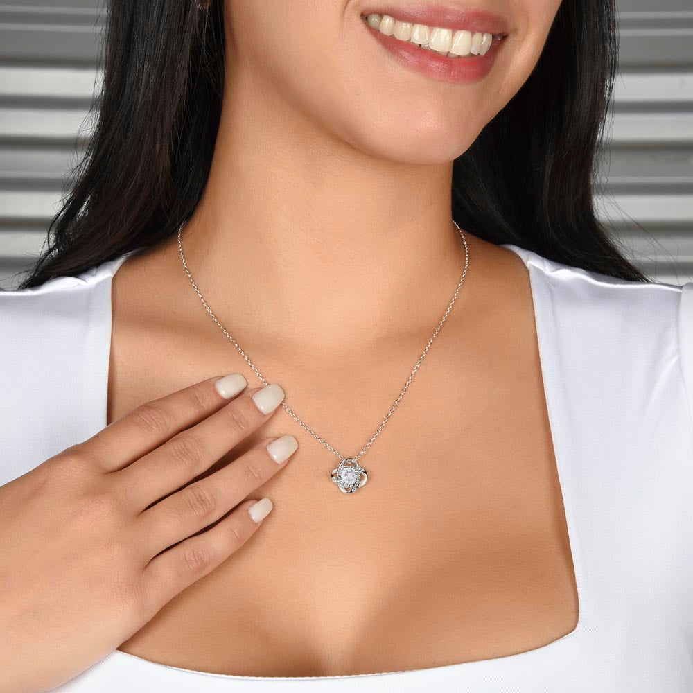 HAPPY ANNIVERSARY | CAN'T SAY EHOUGH |LOVE KNOT NECKLACE