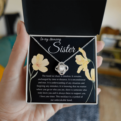 TO MY AMAZING SISTER |  OUR BOND IS TIMELESS |  INTERLOCKING HEARTS