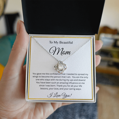 TO MY BEAUTIFUL MOM | ALL YOUR LIFE LESSONS | LOVE KNOT NECKLACE