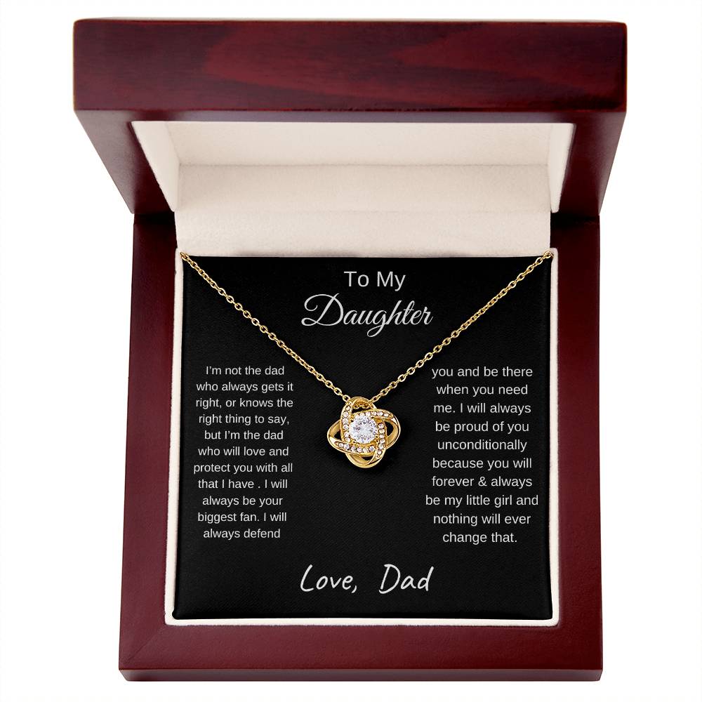 TO MY DAUGHTER | LOVE KNOT NECKLACE