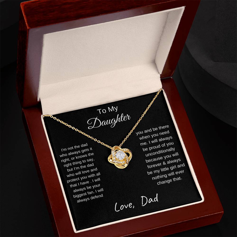 TO MY DAUGHTER | LOVE KNOT NECKLACE