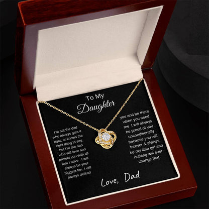 TO MY DAUGHTER | LOVE KNOT NECKLACE