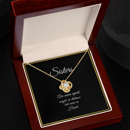 SISTERS | NEVER APART | LOVE KNOT NECKLACE