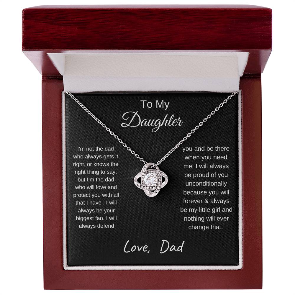 TO MY DAUGHTER | LOVE KNOT NECKLACE