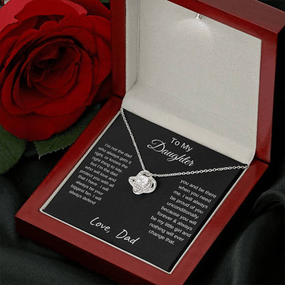 TO MY DAUGHTER | LOVE KNOT NECKLACE