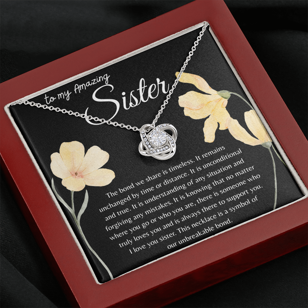 TO MY AMAZING SISTER |  OUR BOND IS TIMELESS |  INTERLOCKING HEARTS