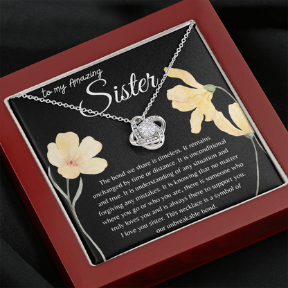TO MY AMAZING SISTER |  OUR BOND IS TIMELESS |  INTERLOCKING HEARTS