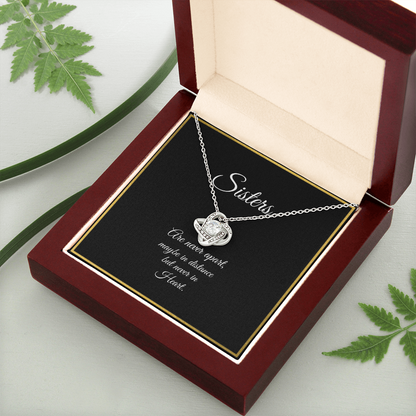 SISTERS | NEVER APART | LOVE KNOT NECKLACE