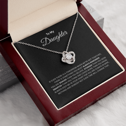 TO MY DAUGHTER | ALWAYS REMEMBER | LOVE KNOT NECKLACE