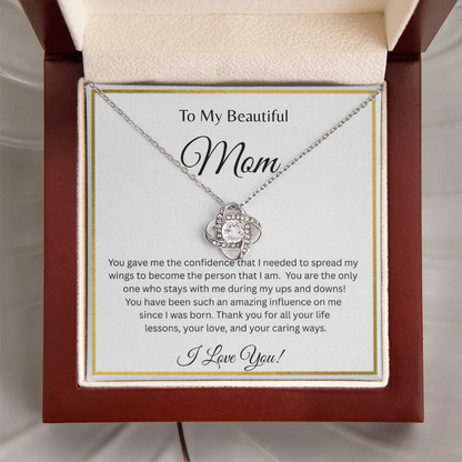 TO MY BEAUTIFUL MOM | ALL YOUR LIFE LESSONS | LOVE KNOT NECKLACE