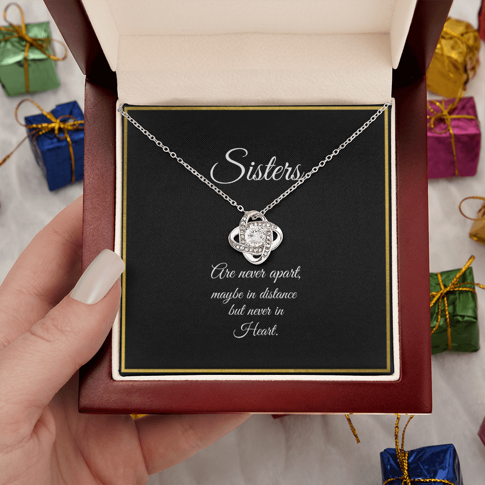 SISTERS | NEVER APART | LOVE KNOT NECKLACE