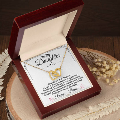 TO MY DAUGHTER | INTERLOCKING HEARTS NECKLACE