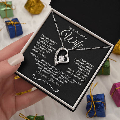 TO MY BEAUTIFUL WIFE | BW | FOREVER NECKLACE
