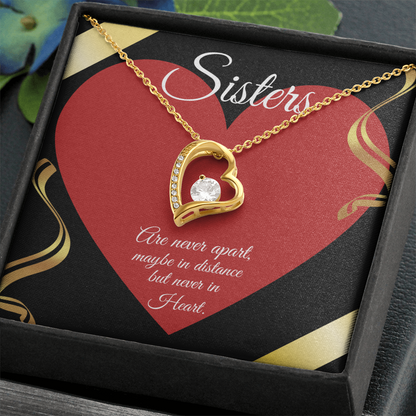 SISTERS | NEVER APART | FOREVER LOVE NECKLACE