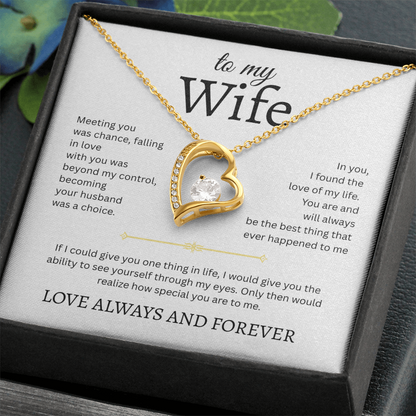 TO MY BEAUTIFUL WIFE | LOVE OF MY LIFE | FOREVER LOVE NECKLACE